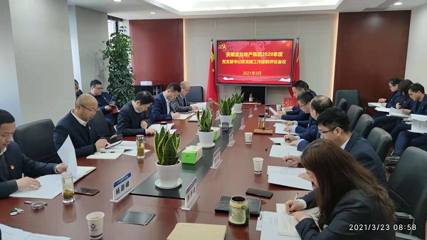 安徽鹽業(yè)地產(chǎn)集團(tuán)公司黨委召開2020年度基層黨支部書記抓黨建工作述職評議會(huì)