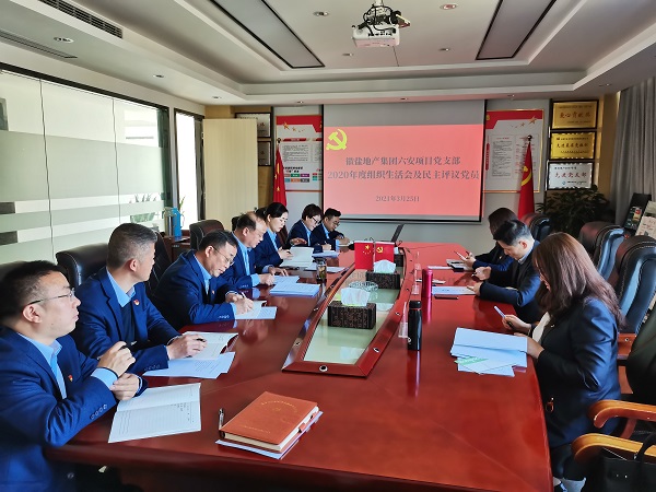 楊曉彬到徽鹽地產(chǎn)六安項(xiàng)目黨支部督導(dǎo)2020年度組織生活會(huì)